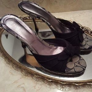 Coach logo heels